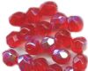 Perles à facettes 6 mm Rouge AB