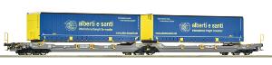 ROCO 6600137 Wagon articulé à double poche T3000e, Hupac EINSTELLER HO-VI-DC