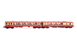 HJ2625 SNCF, autorail diesel bicaisse X 4300, livrée rouge/crème, avec grand logo SNCF - HC -DC- époque IV ( 1971 1990 )