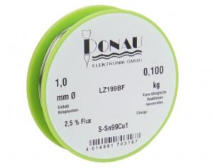 DONAU LZ199BF FIL DE SOUDURE SANS PLOMB-BOBINE  de 100G - DIAM 1 mm 