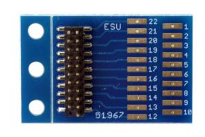 ESU 51967 Platine d'adaptation pour décodeur 21 MTC NEM660