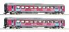 ROCO 6200024 Coffret de 2 pièces (1): Voitures Corail,  SNCF - H0 EPVI - DC