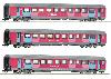 ROCO 6200025 Coffret de 3 pièces (2): Voitures Corail, SNCF-HO-EP VI