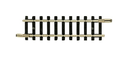 RAIL DROIT DE 54,2mm traverses de couleur NOIRE