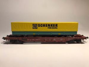 ROCO 46356 Wagon transport remorque poids lourd SCHENKER HO -1/87ème