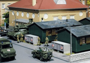 Container à munitions base militaire FALLER 144055  échelle HO 