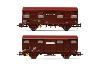 HJ6187 Coffret 2 wagons fermés à essieux" Fret Express" ép IV HO DC