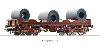 ROCO 76338 WAGON DE TRANSPORT DE ROULEAUX D'ACIER SNCB - V - VI - HO