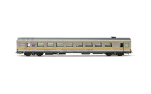 HJ4195 SNCF, voiture d'essais et de mesures « CRISTEL » en livrée argent/jaune, ép. VI