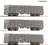 ROCO 6600203 Coffret de 3 wagons de marchandises ouverts, SNCF-H0-V-VI-DC