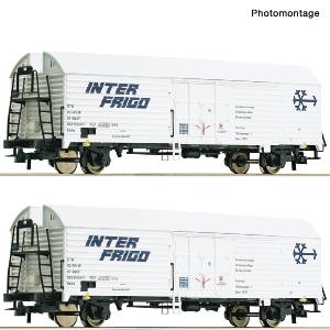 ROCO 76040 Coffret 2 pièces: Wagons réfrigérantes de la SNCF - HO époque IV