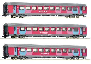 ROCO 6200025 Coffret de 3 pièces (2): Voitures Corail, SNCF-HO-EP VI
