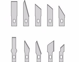 DONAU MS10 - 10 lames de rechange pour couteaux design