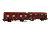 HJ6187 Coffret 2 wagons fermés à essieux" Fret Express" ép IV HO DC