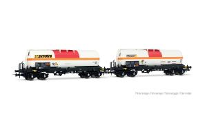 HJ6326 F-MISA/Millet + F-VTG/Simotra, coffret de 2 wagons-citernes à 4 essieux pour transport de chlore - HC -DC- époque VI ( 2007 et plus