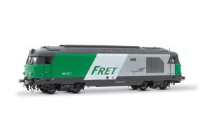 HJ2342 SNCF, locomotive diesel BB 467471 à parois latérales lisses, livrée « FRET », ép. VI