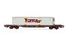 HJ6244 TOUAX, wagon porte-conteneur à 4 essieux S70 avec caisse mobile «Trans Fer», ép. V